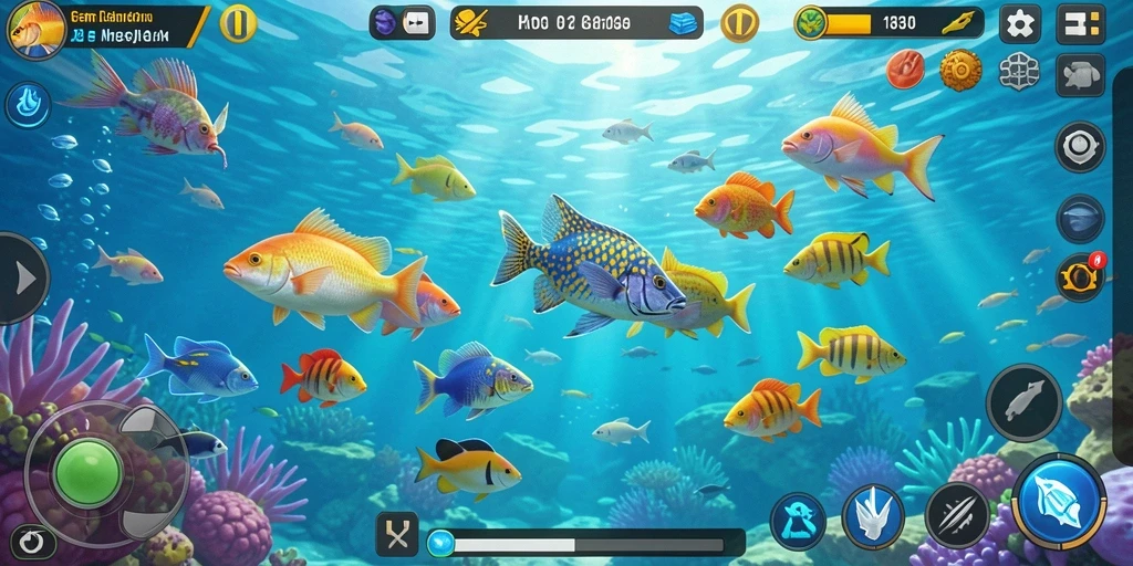 Screenshot utama 33ZK menampilkan gameplay Tembak Ikan yang seru.