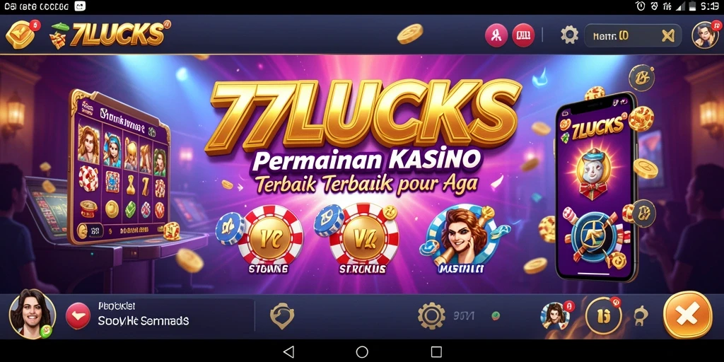 Tampilan gameplay Kasino yang seru dan menarik di 77LUCKS.