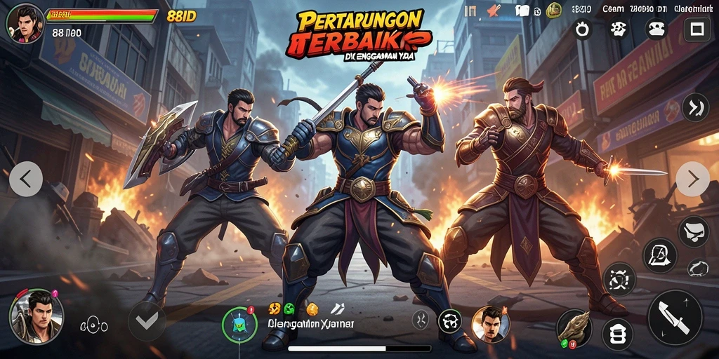 Screenshot gameplay 88ID menunjukkan aksi pertarungan yang mendebarkan.