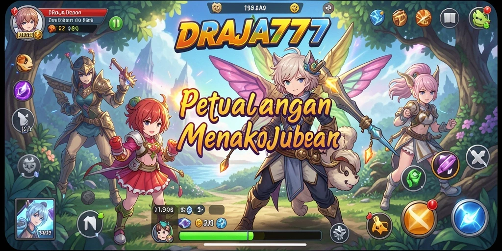 Tampilan gameplay DRAJA777 yang seru dan penuh aksi Anime.