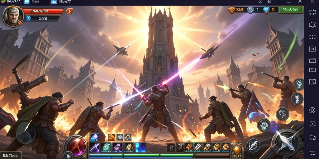 Tampilan menarik dari gameplay INOVA77 yang menegangkan.