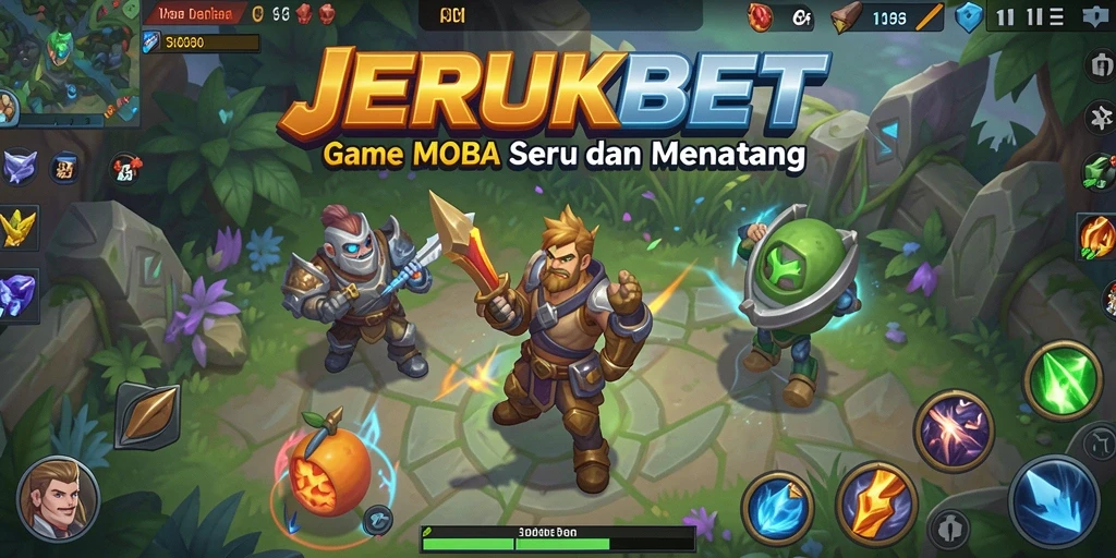Gameplay seru dalam pertarungan tim di JERUKBET.