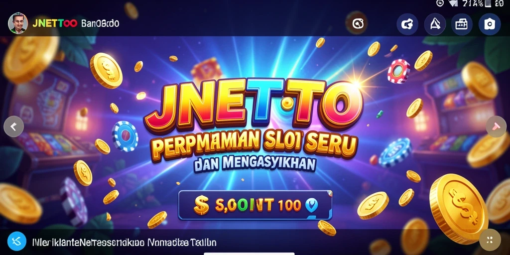 Tampilan Gameplay Slot JNETOTO yang menggembirakan dan interaktif.